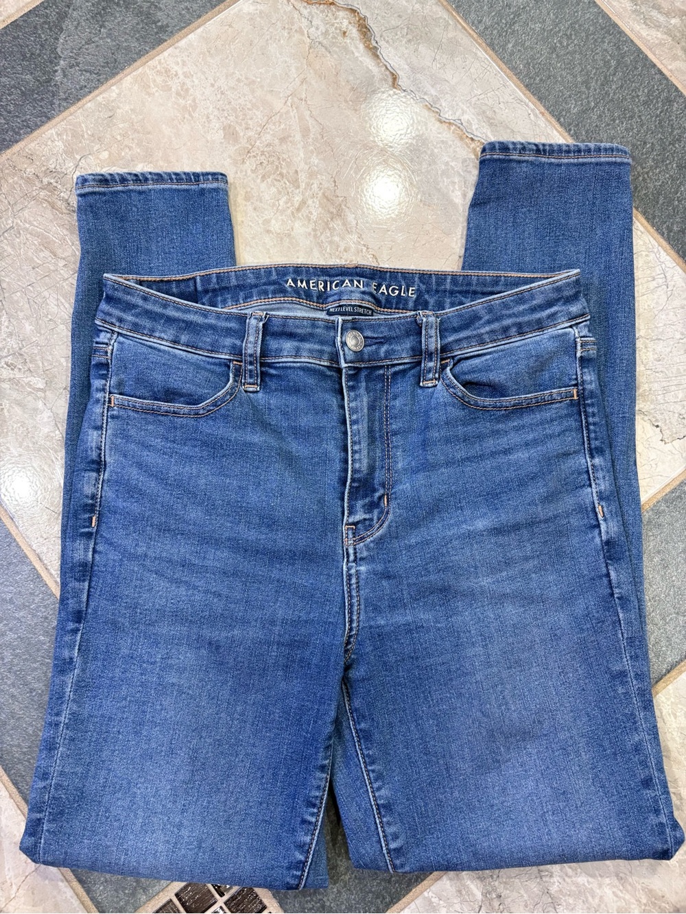 American Eagle Outfitters Women’s Skinny Jeans - Dark Blue Wash